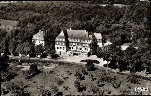 Ak Siegen in Westfalen, Berghotel Rödgen, Fliegeraufnahme