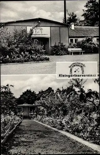 Ak Dinslaken am Niederrhein, Kleingärtnerverein, Kleingärtnerheim Volkspark