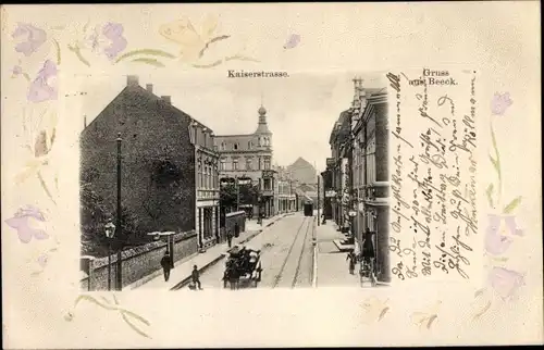 Passepartout Ak Beeck Duisburg im Ruhrgebiet, Kaiserstraße