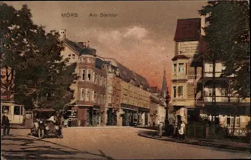 Ak Moers am Niederrhein, Am Steintor, Auto