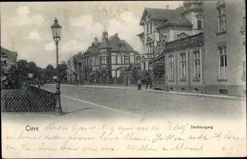 Ak Kleve am Niederrhein, Stadtausgang