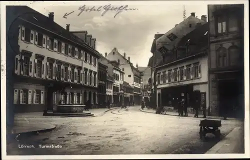 Ak Lörrach in Baden, Turmstraße