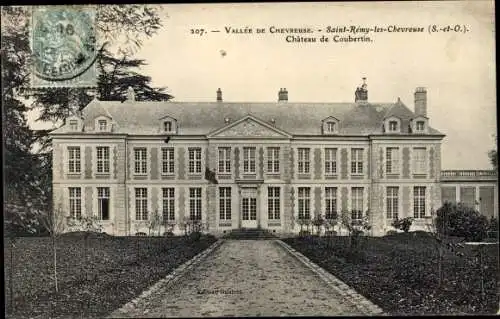 Ak Saint Rémy les Chevreuse Yvelines, Chateau de Coubertin