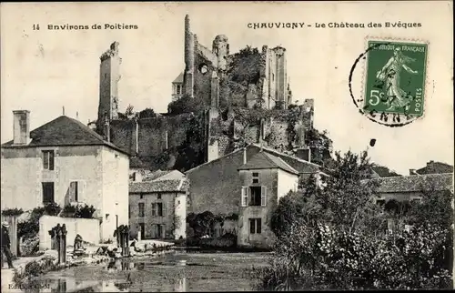 Ak Chauvigny Vienne, Le Chateau des Eveques