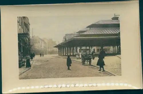 Ak Meaux Seine-et-Marne, Rue du marche