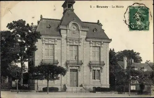 Ak Brunoy Essonne, La Mairie