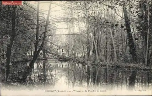 Ak Brunoy Essonne, Moulin de Jarcy, L'Yerres