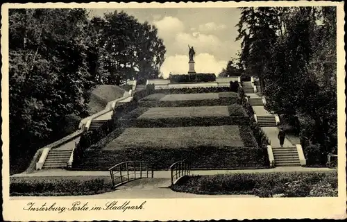 Ak Tschernjachowsk Insterburg Ostpreußen, Stadtpark