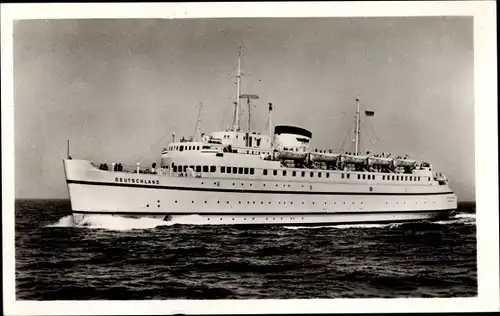 Ak Bundesbahn Hochsee Fährschiff Deutschland