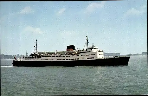 Ak Fährschiff Koningin Elisabeth, Linie Ostende Dover