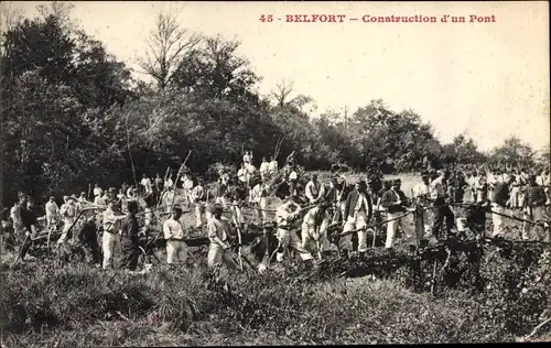 Ak Belfort Beffert Beffort Territoire de Belfort, Construction d'un Pont