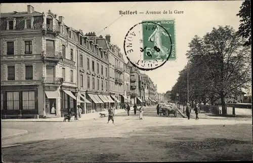 Ak Belfort Beffert Beffort Territoire de Belfort, Avenue de la Gare