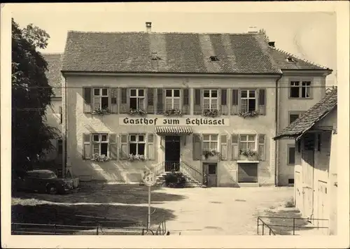 Foto Ak Bâle Basel Stadt Schweiz, Gasthof zum Schlüssel