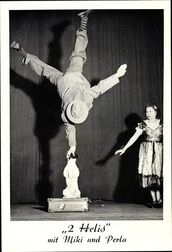Ak Akrobaten 2 Helis mit Miki und Perla, Gleichgewichtsakt, Artisten