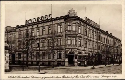 Ak Dessau in Sachsen Anhalt, Hotel Kaiserhof