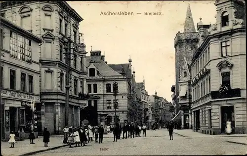 Ak Aschersleben im Salzlandkreis, Breitestraße