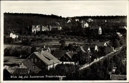 Ak Friedrichsbrunn Thale im Harz, Blick auf das Sanatorium