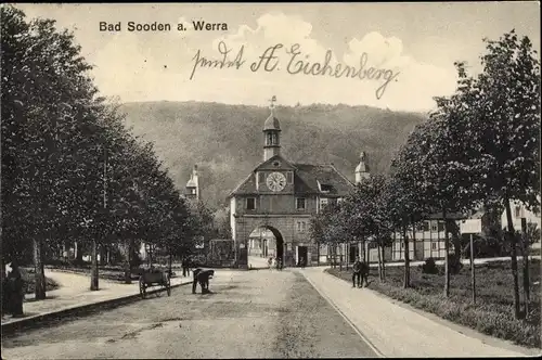 Ak Bad Sooden Allendorf in Hessen, Torbogen, Ortseingang