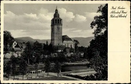 Ak Bad Sooden Allendorf in Hessen, Kirche, Ort