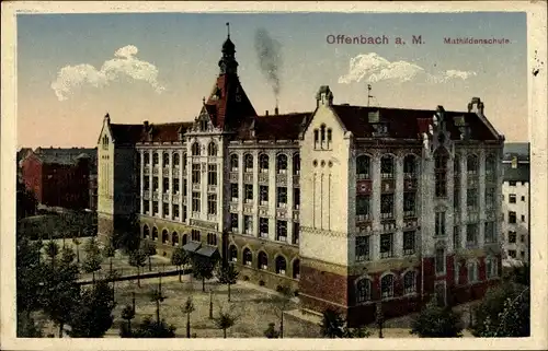 Ak Offenbach am Main Hessen, Mathildenschule