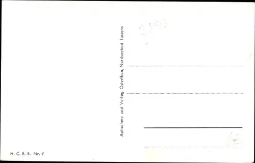 Ak Nordseebad Tossens Butjadingen, Badestrand