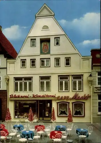 Ak Lüneburg in Niedersachsen, Café Macht, Terrasse