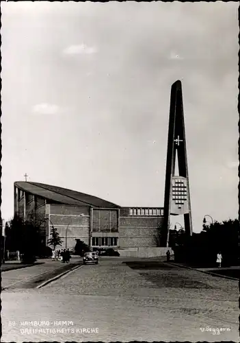 Ak Hamburg Hamm, Dreifaltigkeitskirche