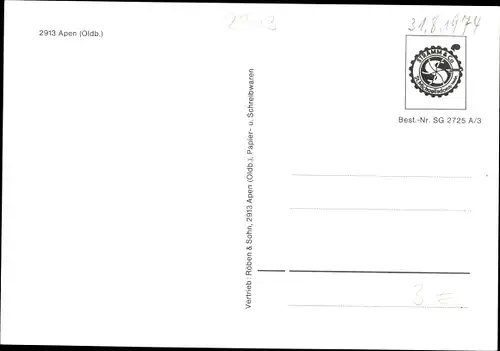 Ak Apen in Oldenburg Ammerland, Tor