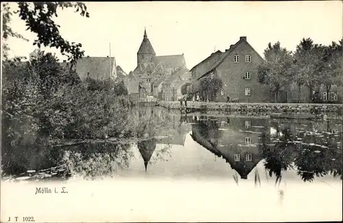 Ak Mölln im Herzogtum Lauenburg, Wasserpartie