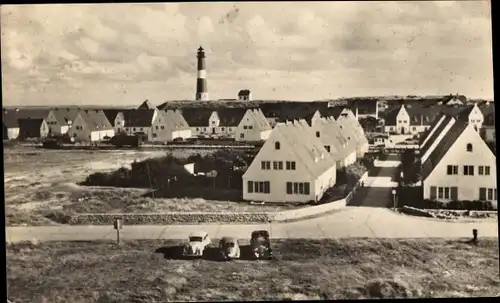 Ak Nordseebad Hörnum auf Sylt, Blick auf den Leuchtturm, Ort