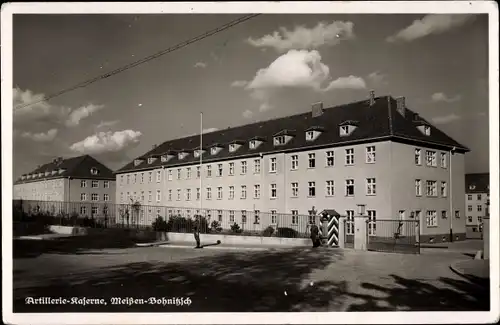 Ak Bohnitzsch Meißen in Sachsen, Artillerie-Kaserne