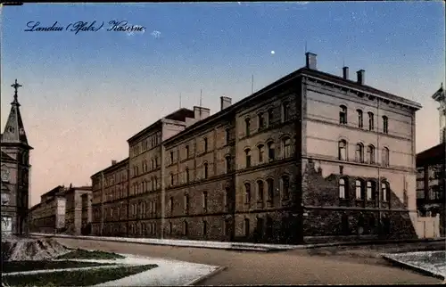 Ak Landau in der Pfalz, Kaserne
