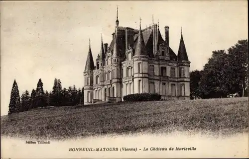 Ak Bonneuil Matours Vienne, Le Chateau de Marieville