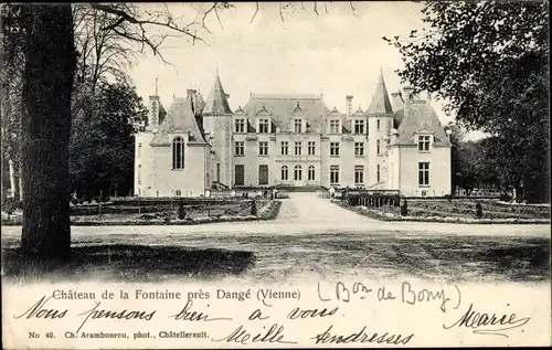 Ak Dangé Vienne, Chateau de la Fontaine