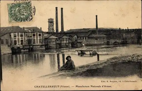 Ak Châtellerault Vienne, Manufacture Nationale d'Armes