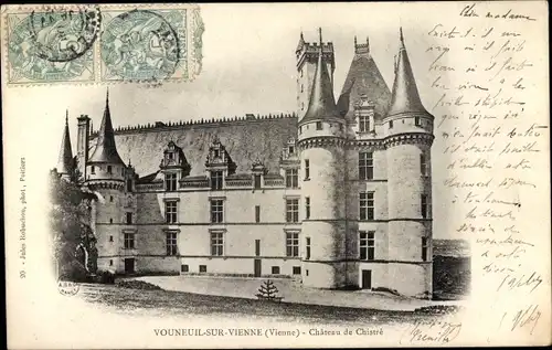 Ak Vouneuil sur Vienne, Chateau de Chistre
