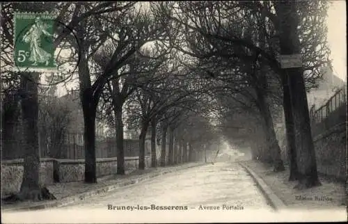 Ak Brunoy les Bosserons Essonne, Avenue Portalis