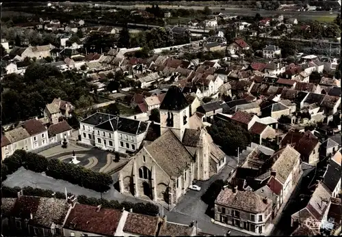 Ak Étréchy Essonne, Vue panoramique aerienne, Luftbild