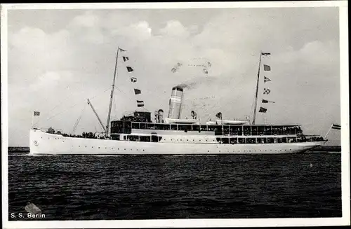 Ak Schnelldampfer SS Berlin, Swinemünder Dampfschiff AG