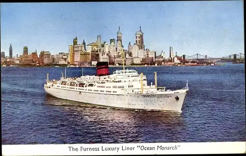 Ak Furness Luxury Liner Ocean Monarch