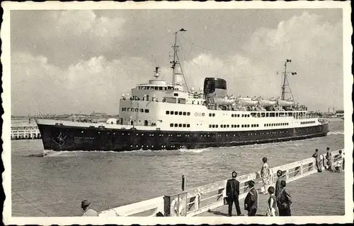 Ak Oostende Ostende Westflandern, Malle Ostende Douvres, Mailboat Ostend Dover