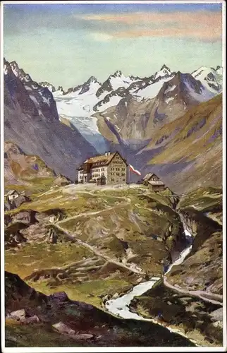 Ak Neustift im Stubaital in Tirol, Franz Senn Hütte