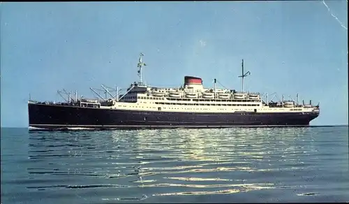 Ak Italian Line, MN Vulcania, MN Saturnia, Dampfschiff