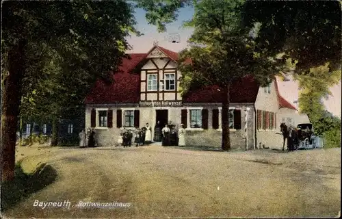Ak Bayreuth in Oberfranken, Partie am Rollwenzelhaus