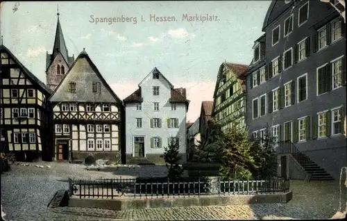 Ak Spangenberg in Hessen, Marktplatz