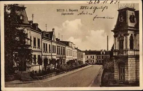 Ak Selb im Fichtelgebirge Oberfranken, Jägerstraße