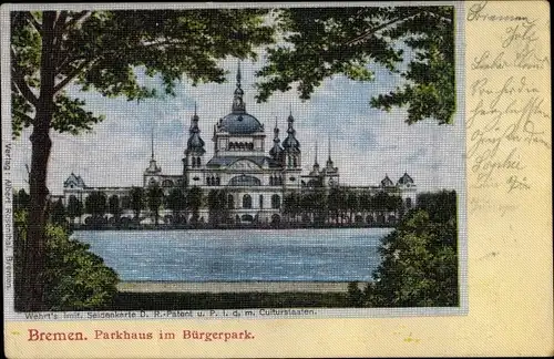Ak Hansestadt Bremen, Parkhaus im Bürgerpark