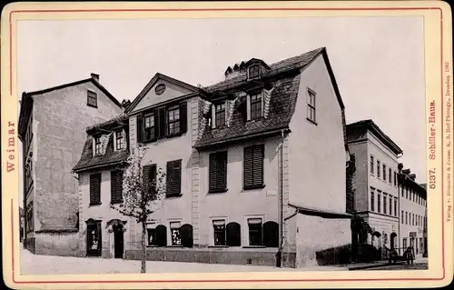 Kabinettfoto Weimar in Thüringen, Schillerhaus