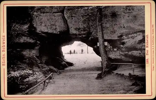 Kabinettfoto Ostrau Bad Schandau Sächsische Schweiz, Kuhstall