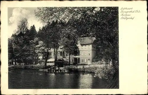 Ak Georgenthal Thüringen, Kurhaus Schützenhof